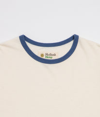 Mollusk Hemp Ringer T-Shirt - Natural / Navy