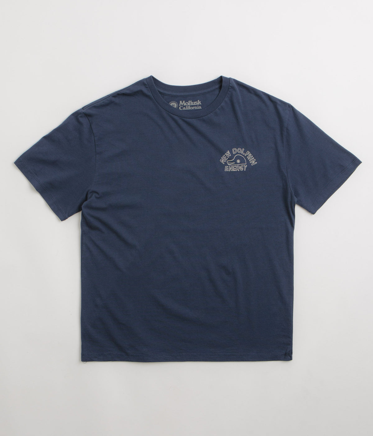 Mollusk New Dolphin Energy T-Shirt - Navy Indigo
