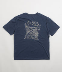 Mollusk New Dolphin Energy T-Shirt - Navy Indigo