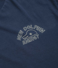 Mollusk New Dolphin Energy T-Shirt - Navy Indigo