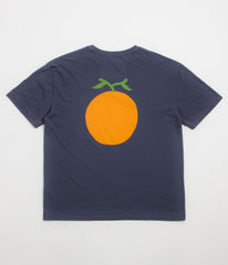Mollusk Orange T-Shirt - Navy