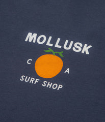 Mollusk Orange T-Shirt - Navy