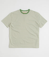 Mollusk Striped Heavy T-Shirt - Natural / Green