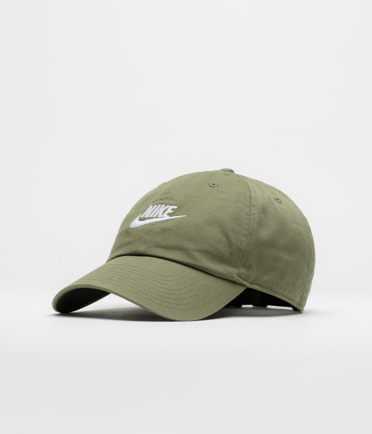Nike Club Futura Wash Cap - Medium Olive / White
