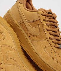 Nike SB Air Force 1 Shoes - Flax / Flax - Black - Gum Light Brown