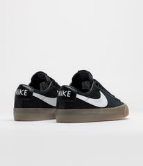 Nike SB Blazer Low Pro GT Shoes - Black / White - Black - White