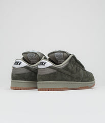 Nike SB Dunk Low Pro B Shoes - Sequoia / Sequoia - Light Army - White
