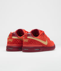 Nike SB P-Rod 1 OG Shoes - Habanero Red / Club Gold - Team Red