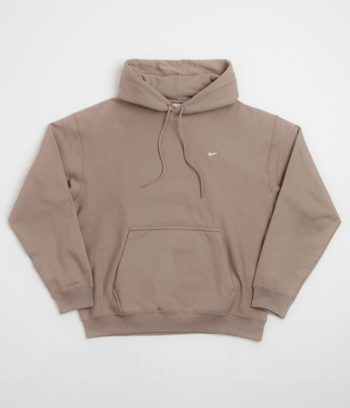 Nike Solo Swoosh Hoodie - Mink Brown / Mink Brown / White