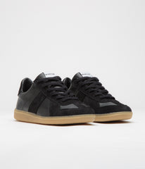 Novesta All Leather German Army Trainer Shoes - Black / Transparent
