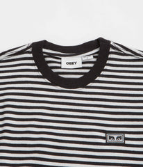 Obey Established Works Eyes Stripe T-Shirt - Black