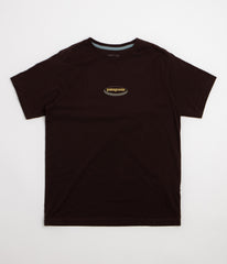 Patagonia 95 Oval Logo T-Shirt - Den Brown: Heliotropic