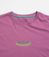Patagonia 95 Oval Logo T-Shirt - Faded Magenta