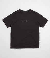 Patagonia 95 Oval Logo T-Shirt - Ink Black