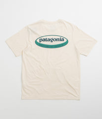 Patagonia 95 Oval Logo T-Shirt - Undyed Natural