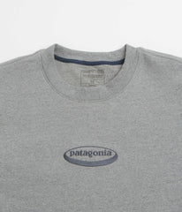 Patagonia 95 Oval Logo Uprisal Crewneck Sweatshirt - Gravel Heather