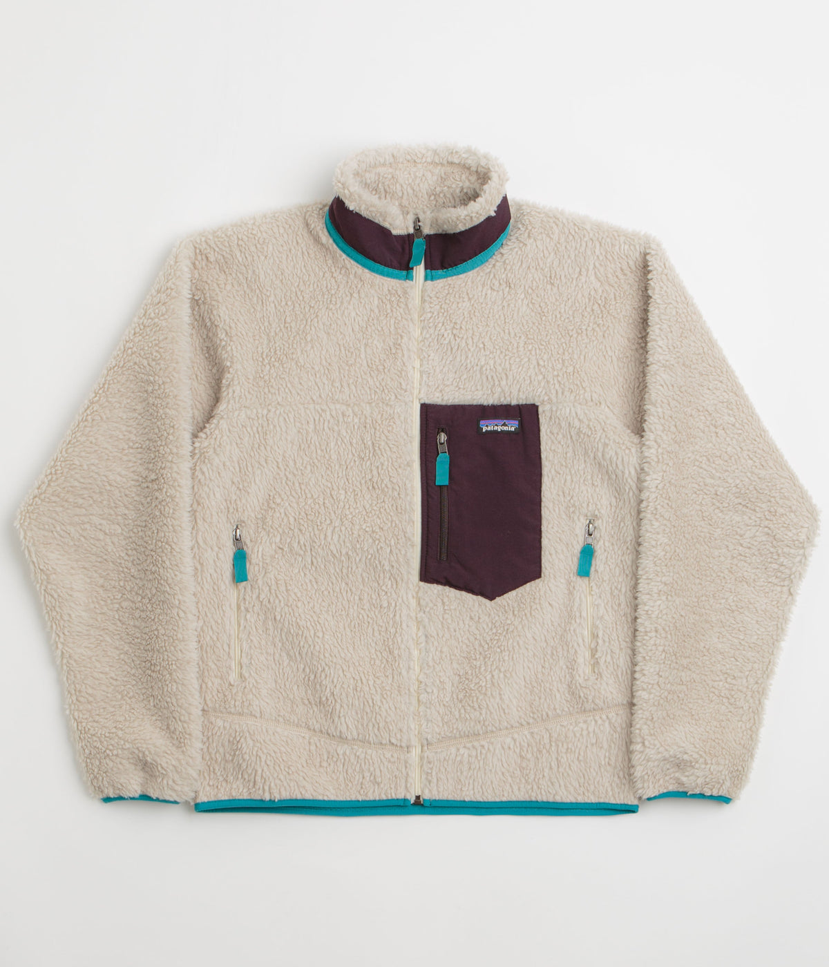 Patagonia Classic Retro-X Jacket - Natural / Obsidian Plum
