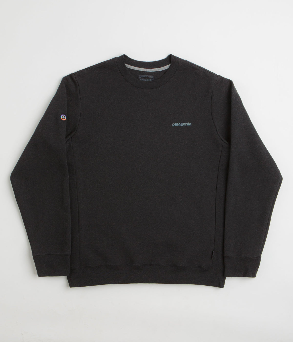 Patagonia Fitz Roy Icon Uprisal Crewneck Sweatshirt - Ink Black
