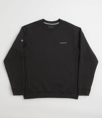 Patagonia Fitz Roy Icon Uprisal Crewneck Sweatshirt - Ink Black