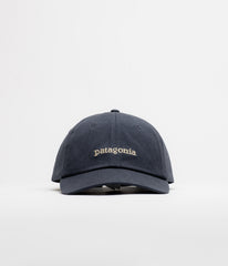 Patagonia Graphic Trad Cap - Text Logo: Smolder Blue