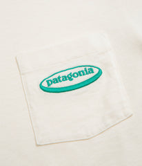 Patagonia MW 95 Oval Logo Pocket T-Shirt - Undyed Natural