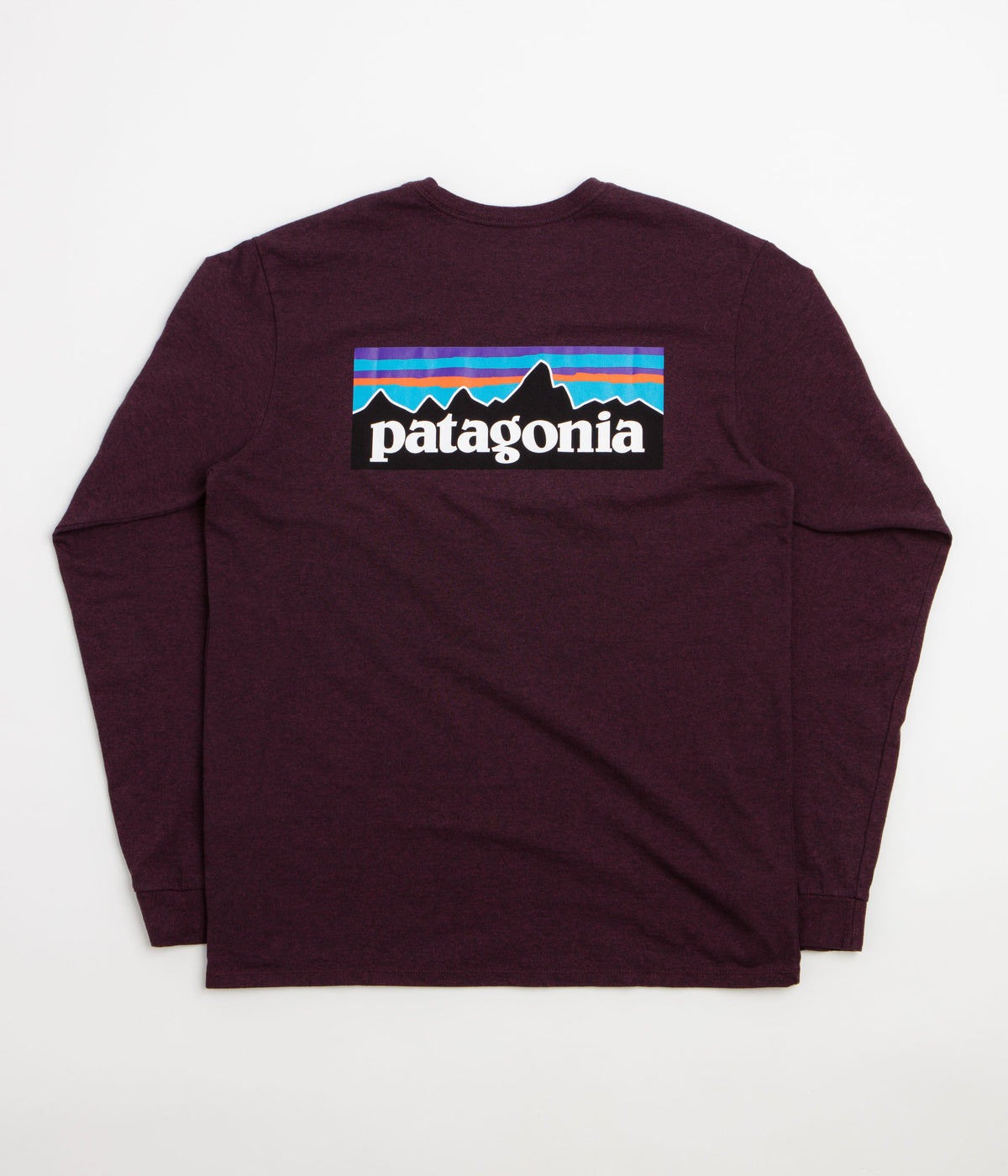Patagonia P-6 Logo Responsibili-Tee Long Sleeve T-Shirt - Berry Fig