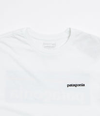 Patagonia P-6 Logo Responsibili-Tee Long Sleeve T-Shirt - Fiber White