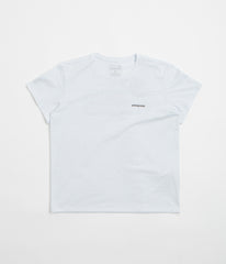 Patagonia Womens P-6 Logo Responsibili-Tee T-Shirt - White