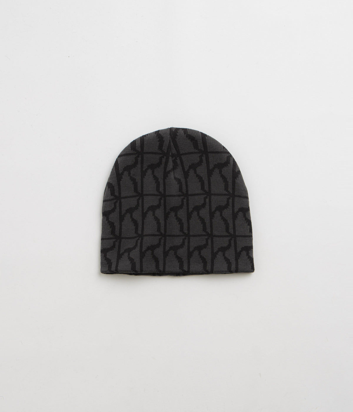 Poetic Collective Logo Pattern Skull Beanie - Black