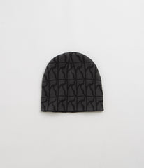 Poetic Collective Logo Pattern Skull Beanie - Black