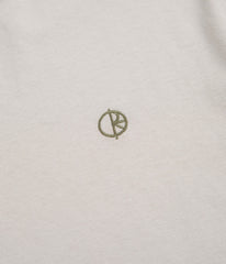 Polar Ringer T-Shirt - Pale Taupe / Army Green