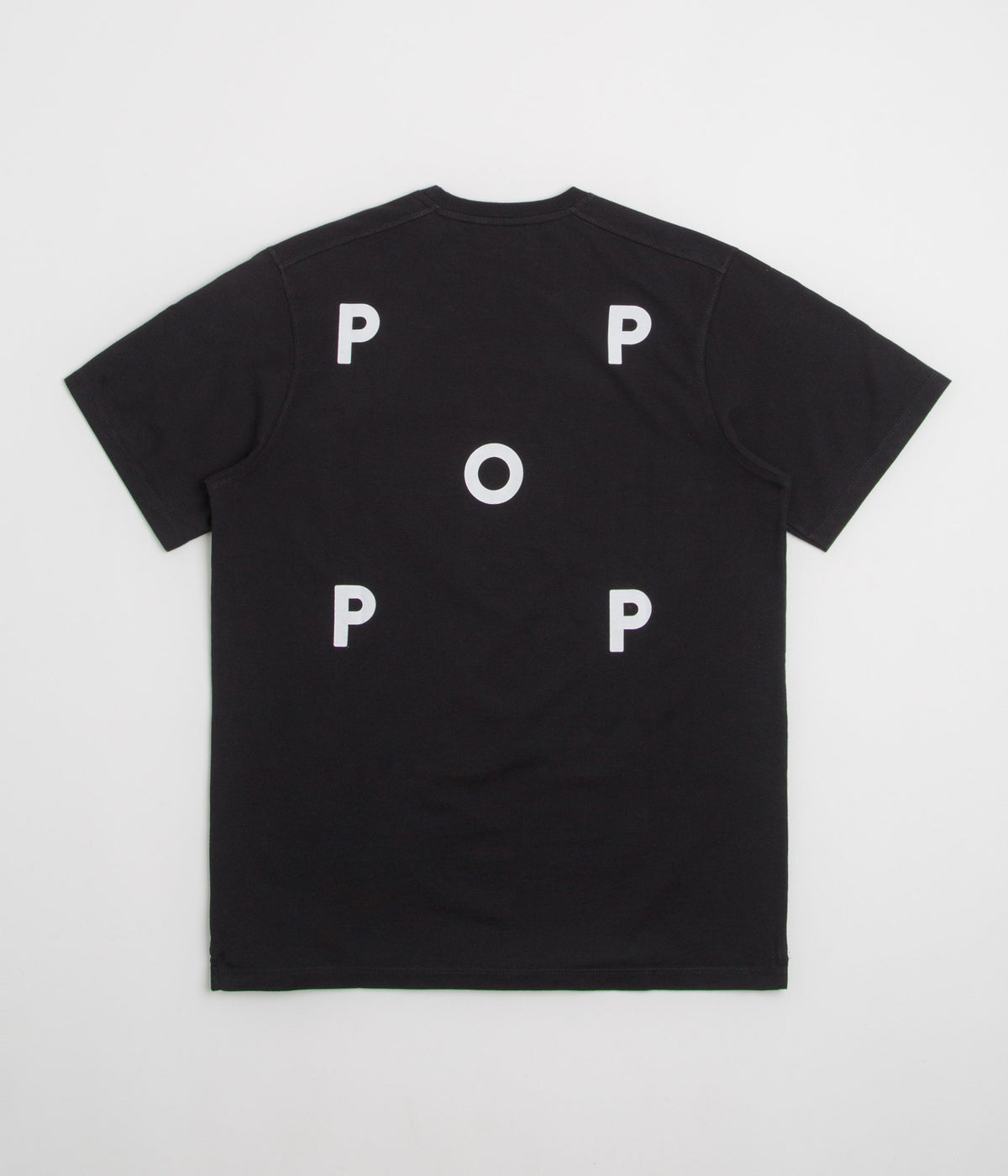 Pop Trading Company Logo T-Shirt - Black / White