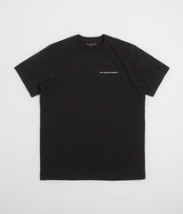 Pop Trading Company Logo T-Shirt - Black / White