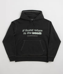 Purple Mountain Observatory Garment Dye Hoodie - Black / Black