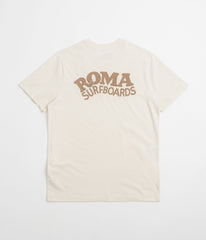 Roma Surfboards T-Shirt - Raw / Brown