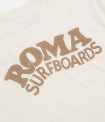 Roma Surfboards T-Shirt - Raw / Brown