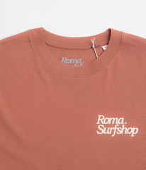Roma Surfshop T-Shirt - Brick / Cream