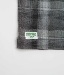 Service Works Plaid Resort Short Sleeve Shirt - Black