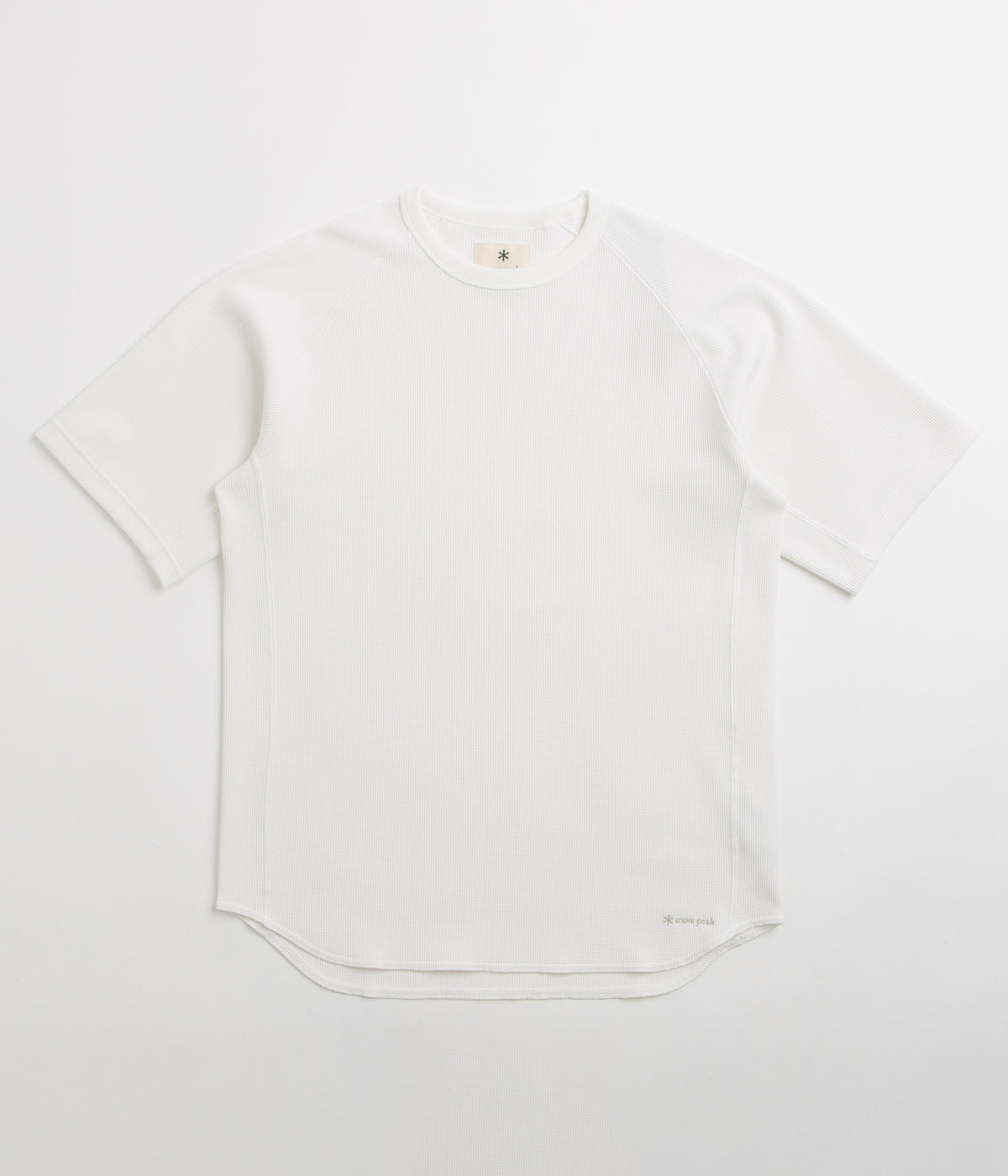 Snow Peak Dry Waffle T-Shirt - Off White