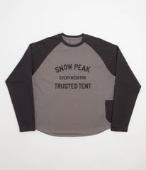 Snow Peak Raglan Long Sleeve T-Shirt - Greige