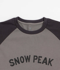 Snow Peak Raglan Long Sleeve T-Shirt - Greige
