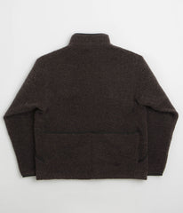 Snow Peak Recycled Wool Boa Sweatshirt - Dark Brown