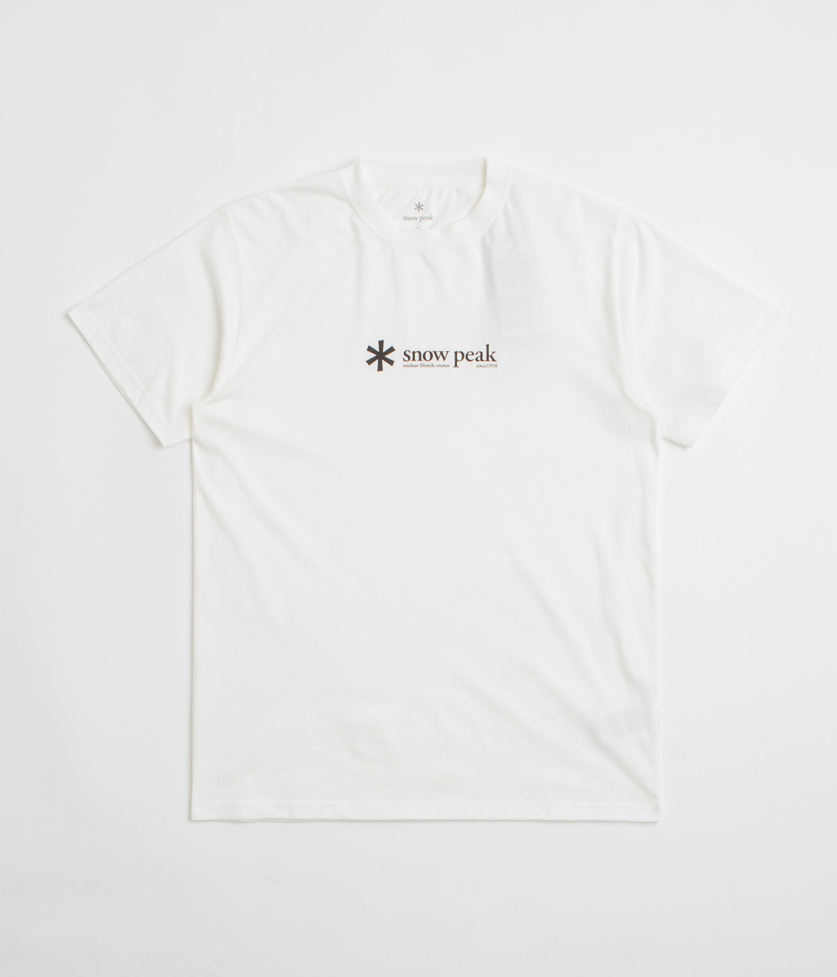 Snow Peak Soft Cotton Logo T-Shirt - White