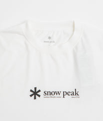 Snow Peak Soft Cotton Logo T-Shirt - White