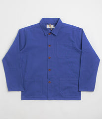 Uskees 3001 Buttoned Overshirt - Ultra Blue