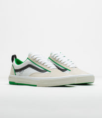 Vans Skate Old Skool Wafflecup Shoes - White / Green