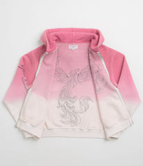 Yardsale Ombre Full Zip Hoodie - Pink