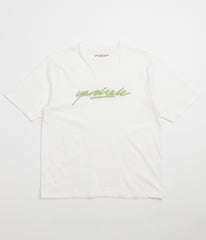 Yardsale Script T-Shirt - White / Green