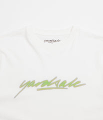 Yardsale Script T-Shirt - White / Green