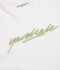 Yardsale Script T-Shirt - White / Green